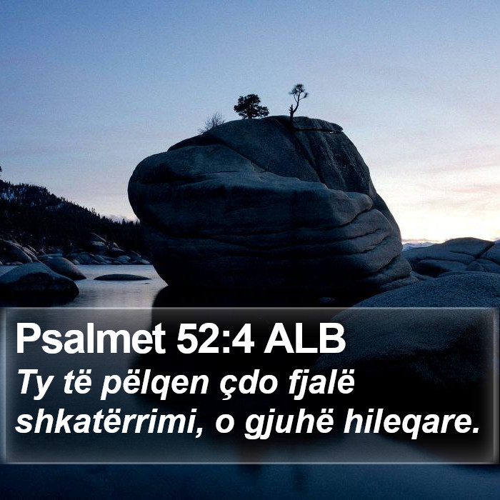 Psalmet 52:4 ALB Bible Study