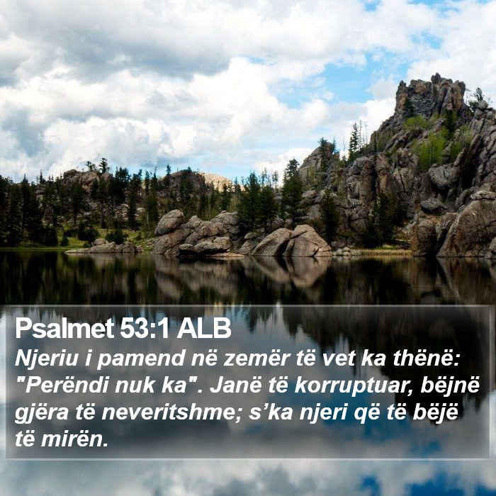Psalmet 53:1 ALB Bible Study