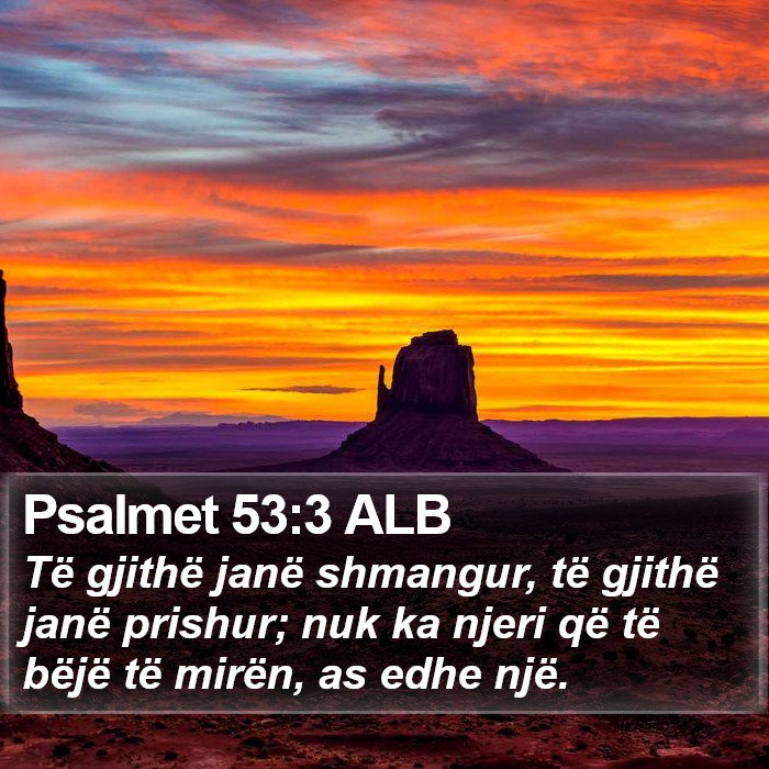 Psalmet 53:3 ALB Bible Study