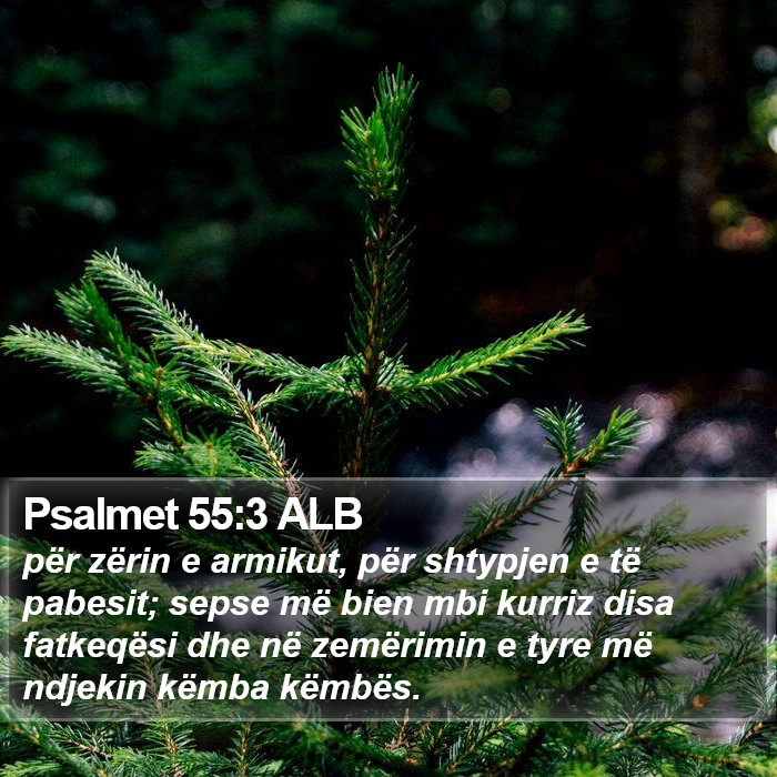 Psalmet 55:3 ALB Bible Study
