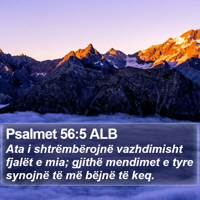 Psalmet 56:5 ALB Bible Study