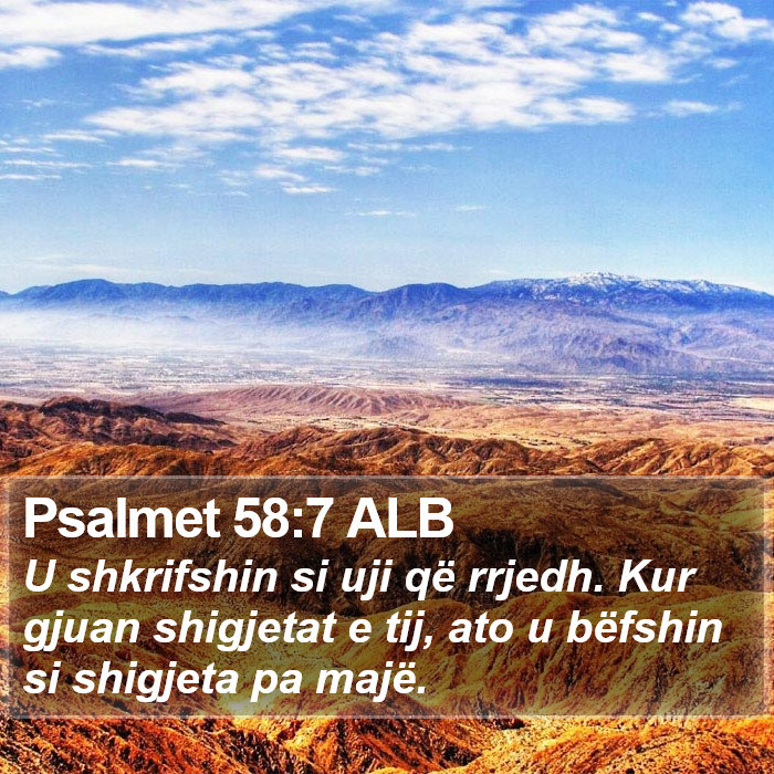 Psalmet 58:7 ALB Bible Study