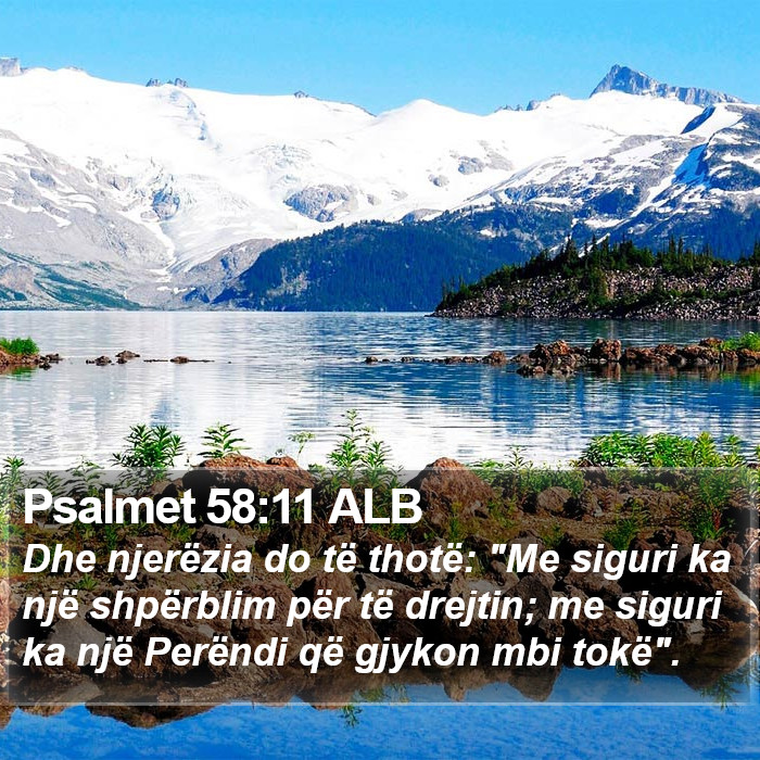 Psalmet 58:11 ALB Bible Study
