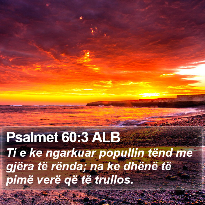 Psalmet 60:3 ALB Bible Study