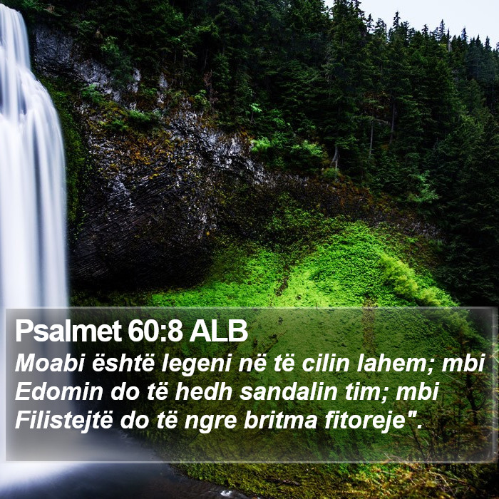 Psalmet 60:8 ALB Bible Study