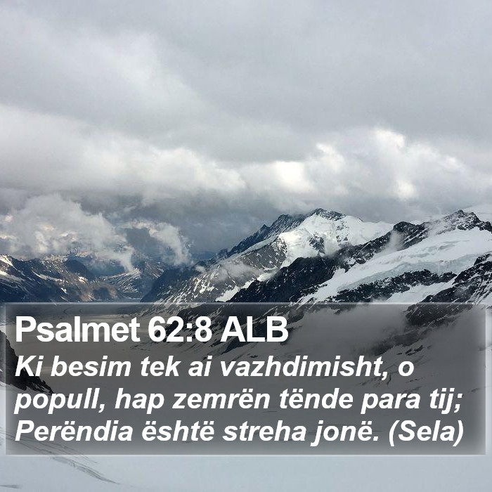 Psalmet 62:8 ALB Bible Study