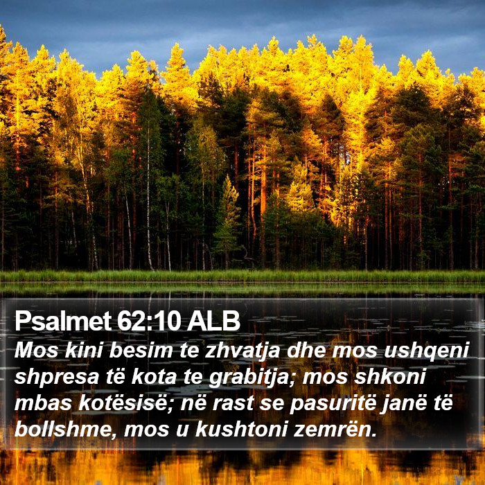 Psalmet 62:10 ALB Bible Study