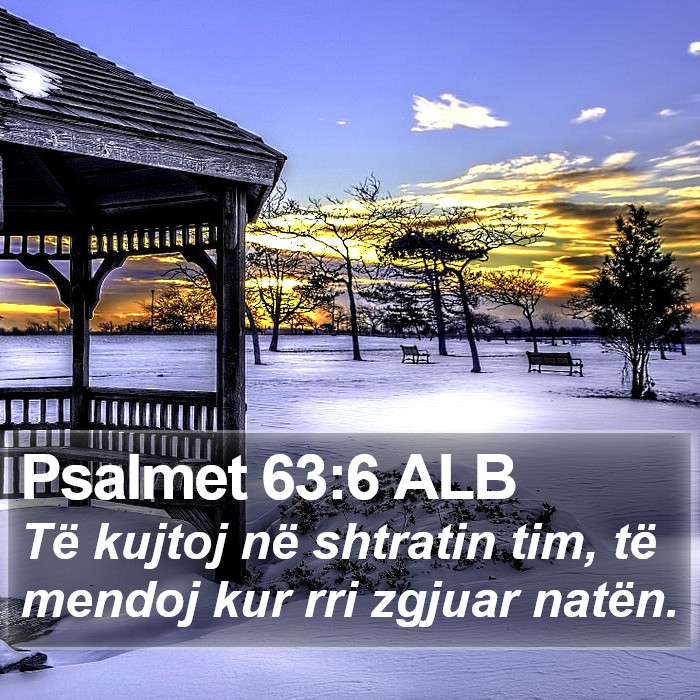 Psalmet 63:6 ALB Bible Study