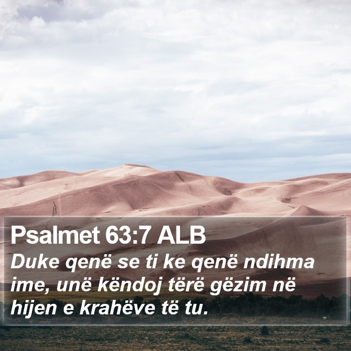 Psalmet 63:7 ALB Bible Study