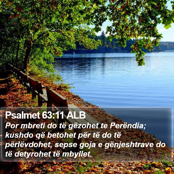 Psalmet 63:11 ALB Bible Study