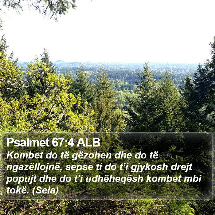 Psalmet 67:4 ALB Bible Study
