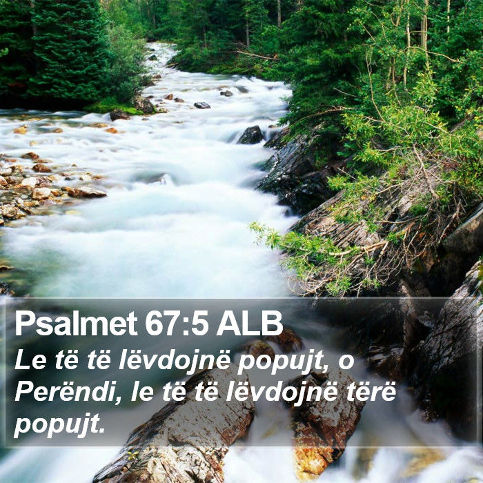Psalmet 67:5 ALB Bible Study
