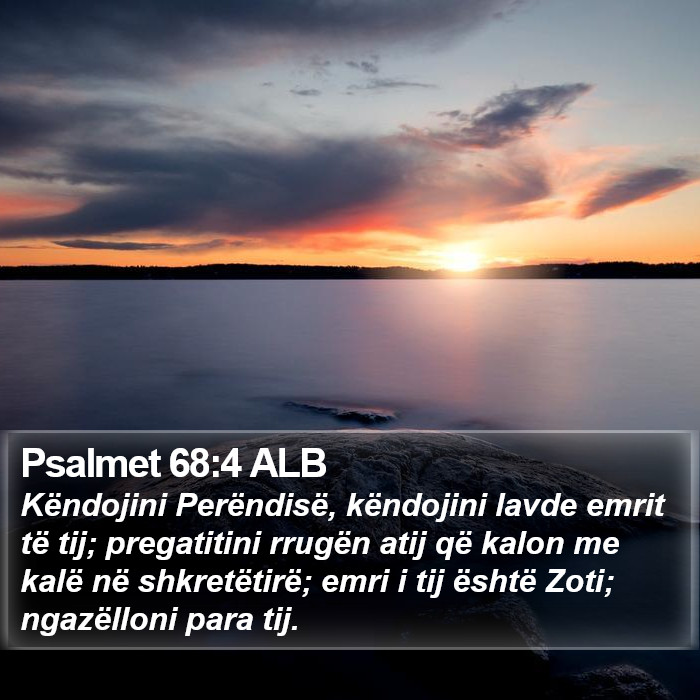 Psalmet 68:4 ALB Bible Study