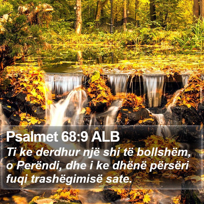 Psalmet 68:9 ALB Bible Study