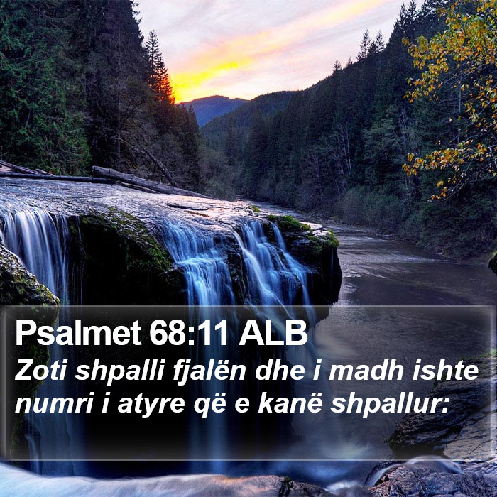 Psalmet 68:11 ALB Bible Study