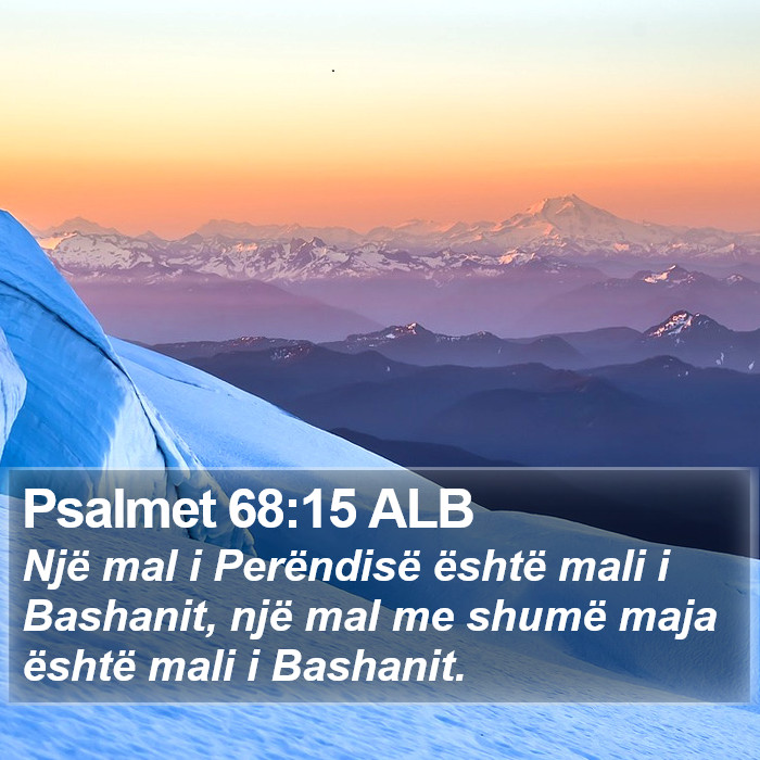 Psalmet 68:15 ALB Bible Study