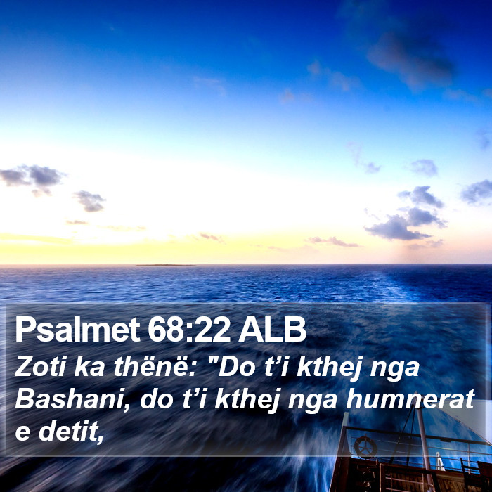 Psalmet 68:22 ALB Bible Study