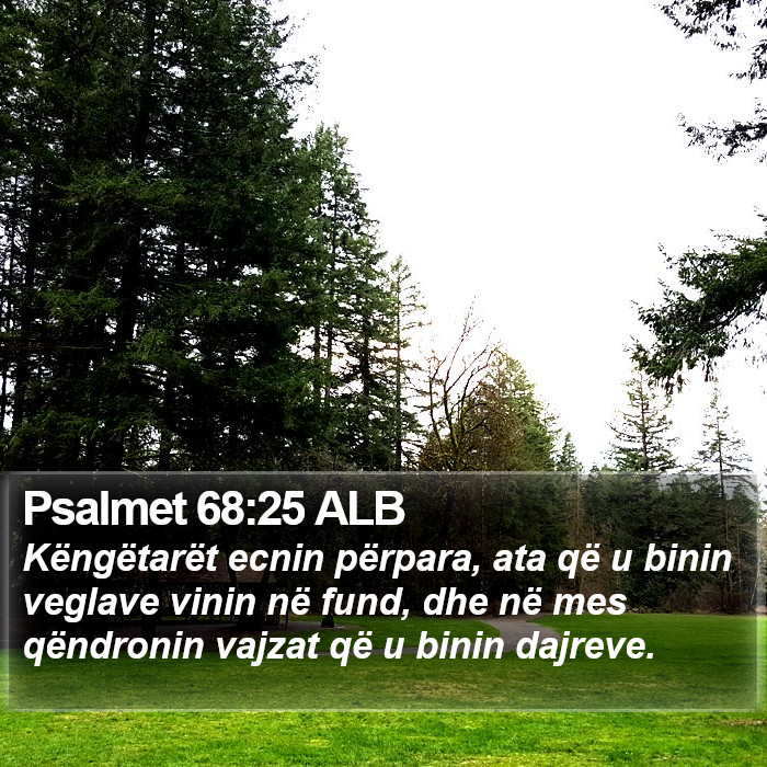 Psalmet 68:25 ALB Bible Study