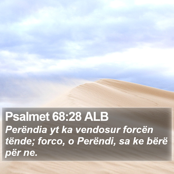 Psalmet 68:28 ALB Bible Study