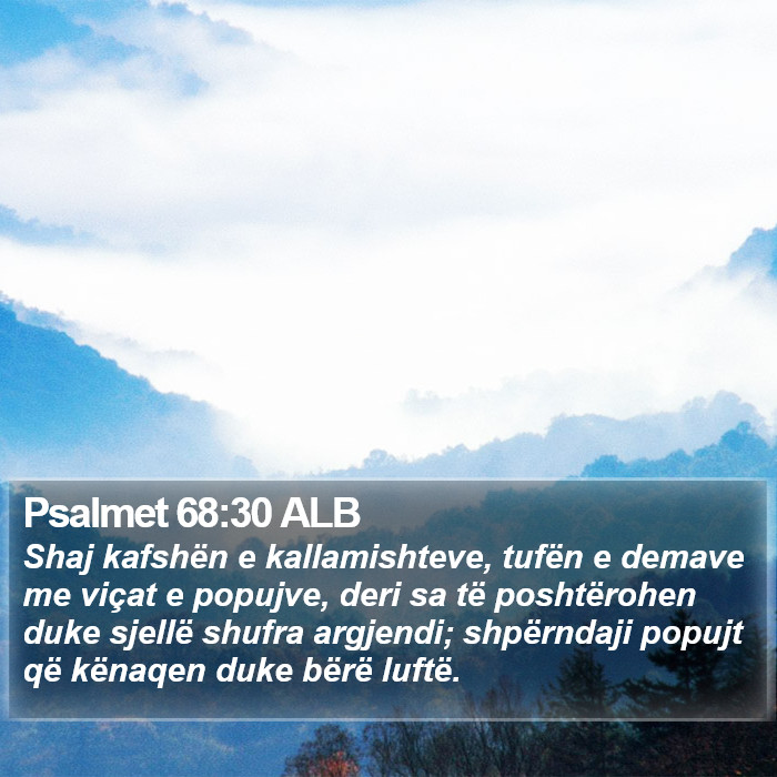 Psalmet 68:30 ALB Bible Study