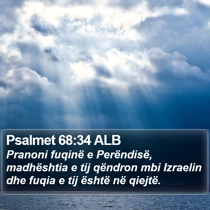 Psalmet 68:34 ALB Bible Study