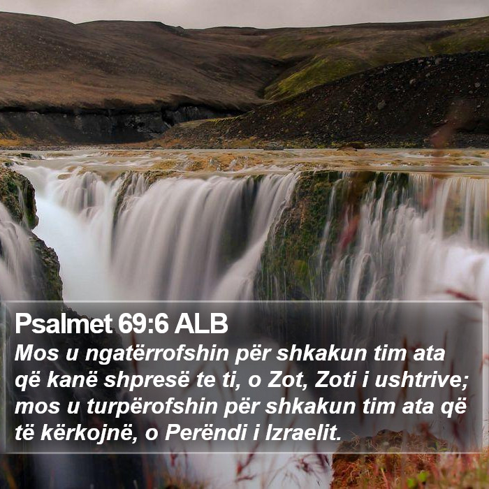 Psalmet 69:6 ALB Bible Study