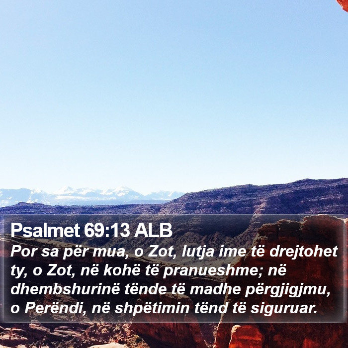 Psalmet 69:13 ALB Bible Study