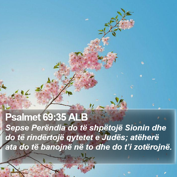 Psalmet 69:35 ALB Bible Study