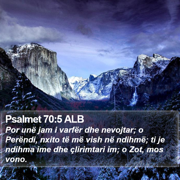 Psalmet 70:5 ALB Bible Study