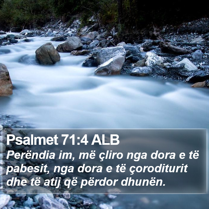 Psalmet 71:4 ALB Bible Study