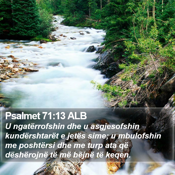 Psalmet 71:13 ALB Bible Study