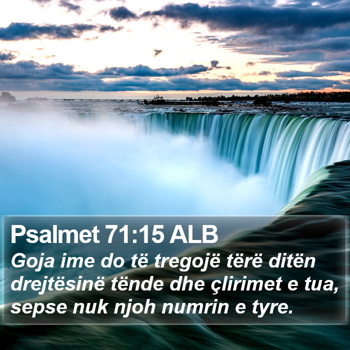 Psalmet 71:15 ALB Bible Study