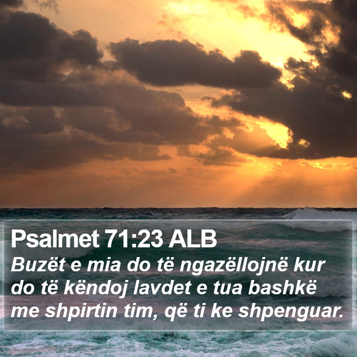 Psalmet 71:23 ALB Bible Study