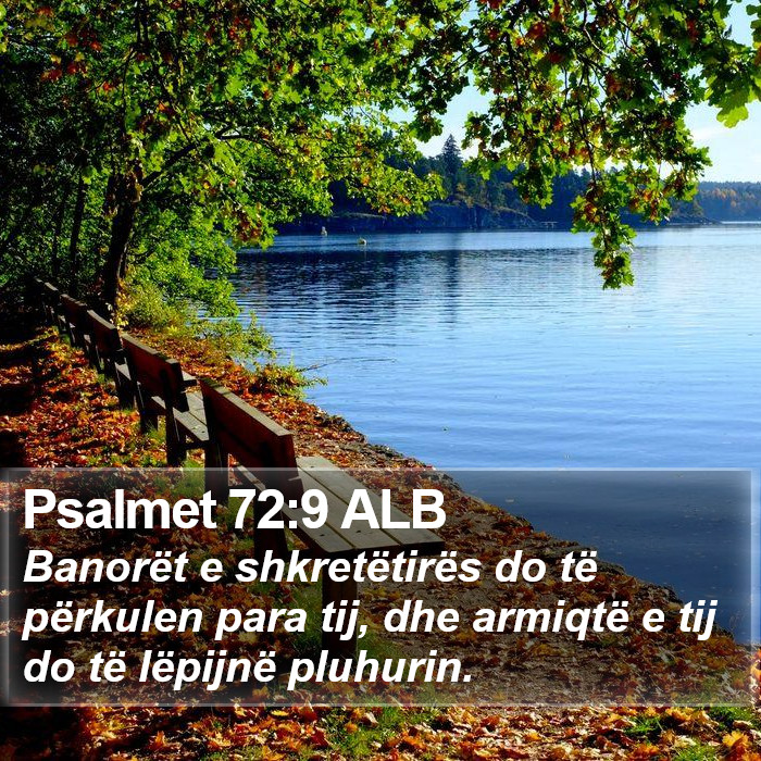 Psalmet 72:9 ALB Bible Study