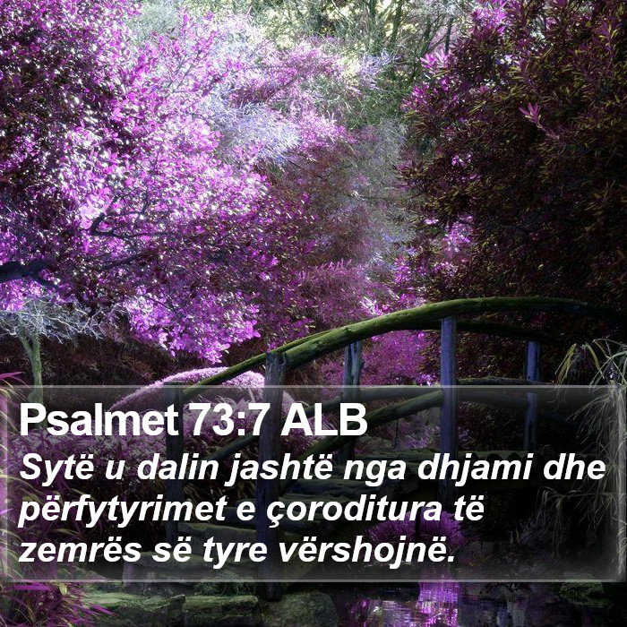 Psalmet 73:7 ALB Bible Study