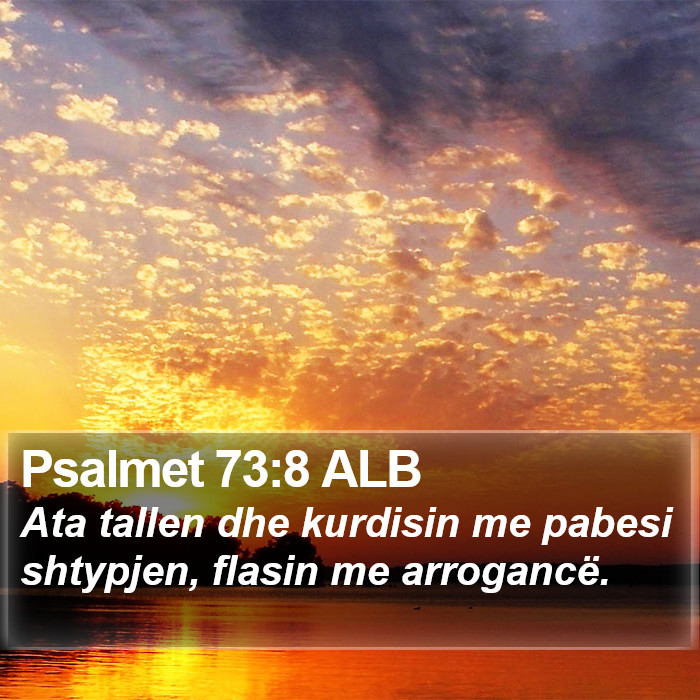 Psalmet 73:8 ALB Bible Study