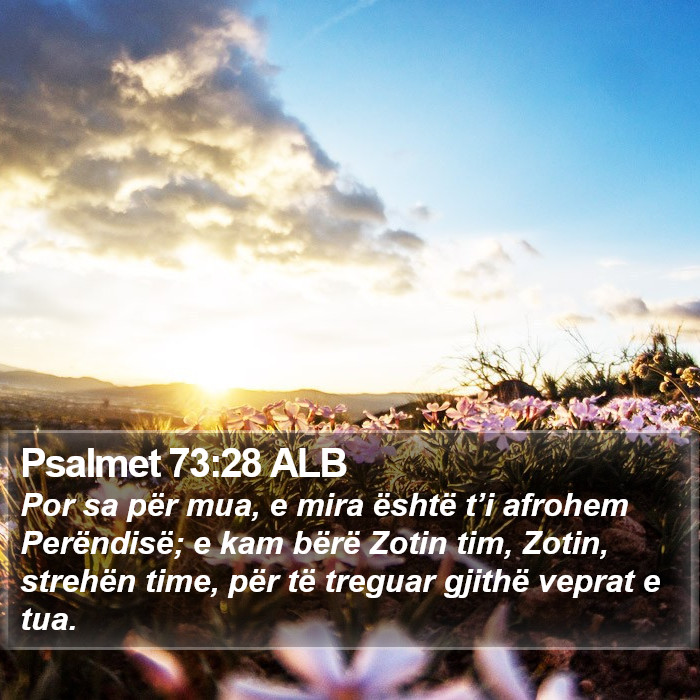 Psalmet 73:28 ALB Bible Study