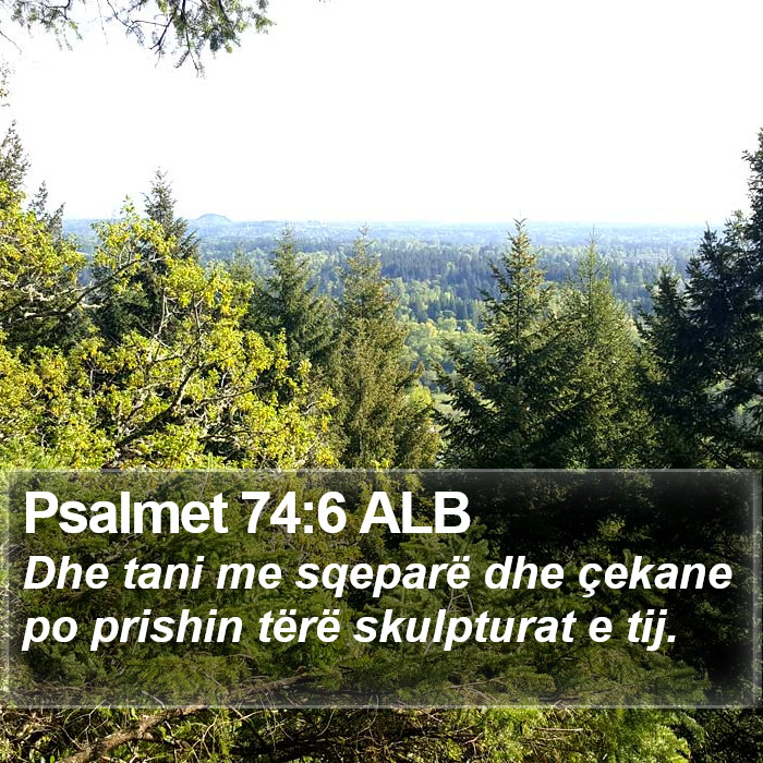 Psalmet 74:6 ALB Bible Study