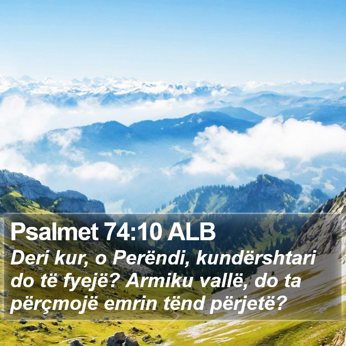 Psalmet 74:10 ALB Bible Study