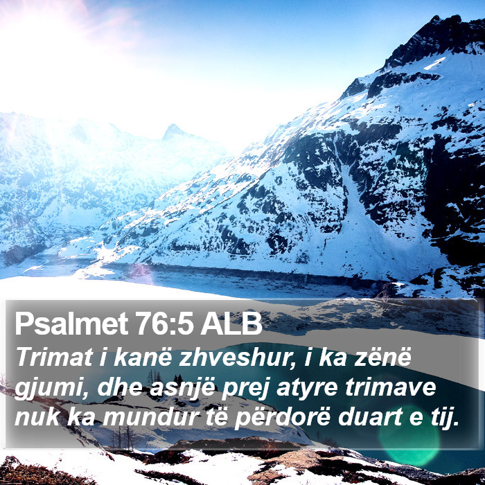 Psalmet 76:5 ALB Bible Study