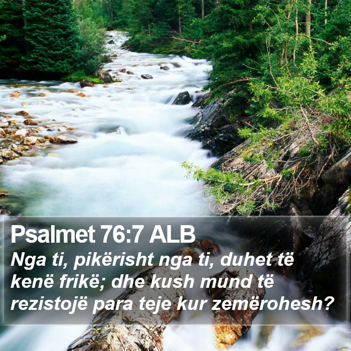 Psalmet 76:7 ALB Bible Study