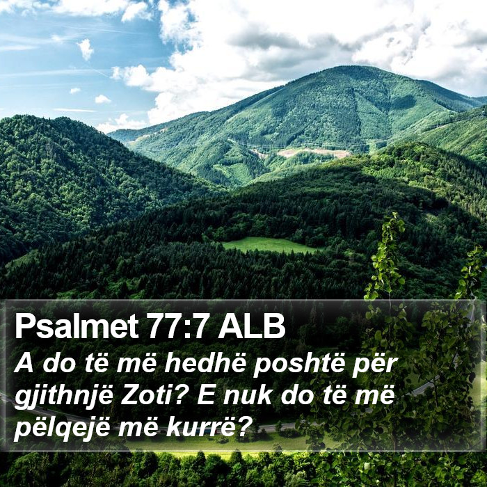 Psalmet 77:7 ALB Bible Study