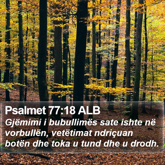 Psalmet 77:18 ALB Bible Study