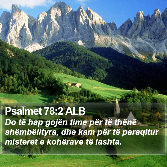 Psalmet 78:2 ALB Bible Study