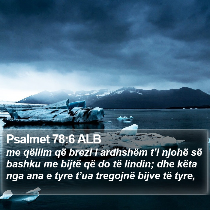Psalmet 78:6 ALB Bible Study