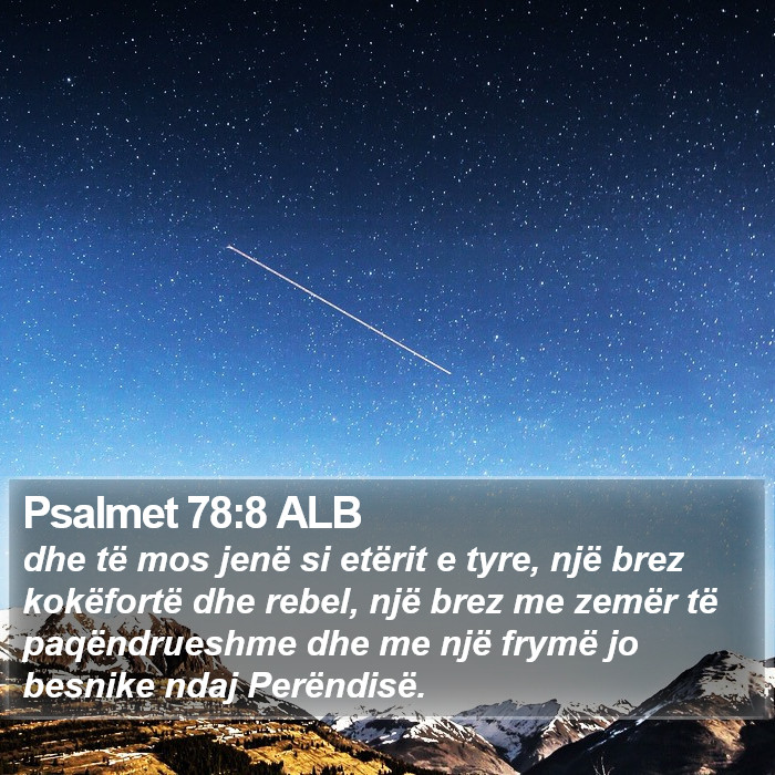 Psalmet 78:8 ALB Bible Study