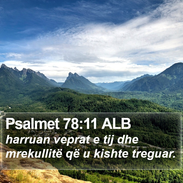 Psalmet 78:11 ALB Bible Study