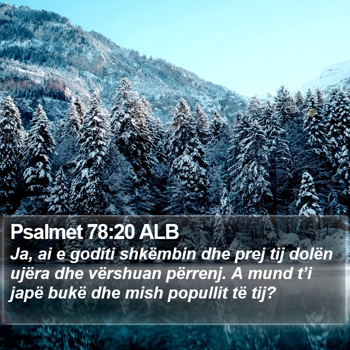 Psalmet 78:20 ALB Bible Study