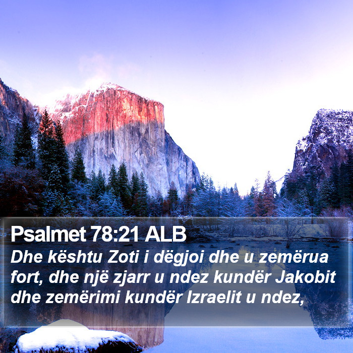 Psalmet 78:21 ALB Bible Study