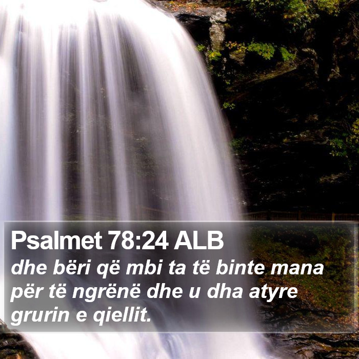 Psalmet 78:24 ALB Bible Study